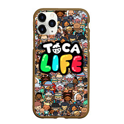 Чехол iPhone 11 Pro матовый Toca Life, цвет: 3D-коричневый