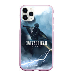 Чехол iPhone 11 Pro матовый WINGSUIT BATTLEFIELD 2042, цвет: 3D-розовый