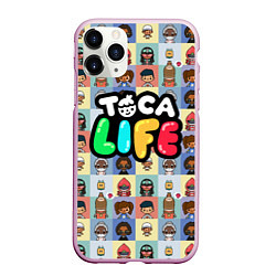 Чехол iPhone 11 Pro матовый Toca Life, цвет: 3D-розовый