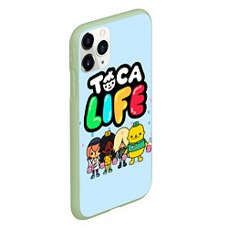 Чехол iPhone 11 Pro матовый Toca Life: Logo, цвет: 3D-салатовый — фото 2