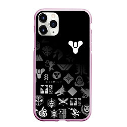 Чехол iPhone 11 Pro матовый DESTINY LOGOBOMBING, цвет: 3D-розовый