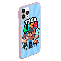 Чехол iPhone 11 Pro матовый Toca Life World, цвет: 3D-розовый — фото 2