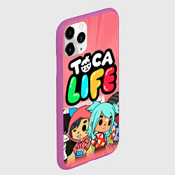 Чехол iPhone 11 Pro матовый Toca Life, цвет: 3D-фиолетовый — фото 2