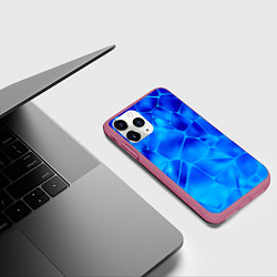 Чехол iPhone 11 Pro матовый Ice Under Water, цвет: 3D-малиновый — фото 2