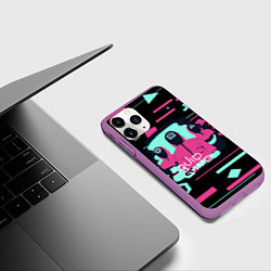 Чехол iPhone 11 Pro матовый Игра в кальмара Squid Game ,, цвет: 3D-фиолетовый — фото 2