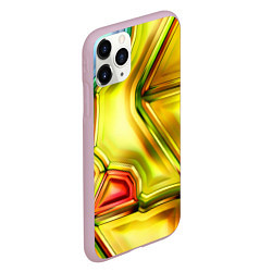 Чехол iPhone 11 Pro матовый Абстрактная абстракция, цвет: 3D-розовый — фото 2