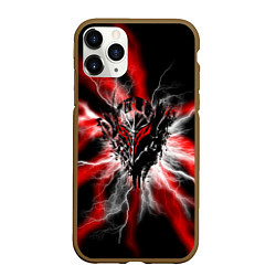 Чехол iPhone 11 Pro матовый Berserk разряд молнии