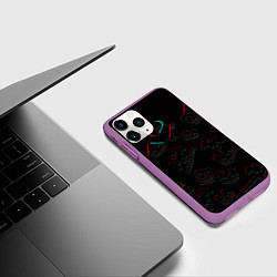 Чехол iPhone 11 Pro матовый MARSHMELLO MELT - МАРШМЕЛЛО, цвет: 3D-фиолетовый — фото 2