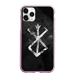 Чехол iPhone 11 Pro матовый BERSERK LOGO GRUNGE, цвет: 3D-розовый