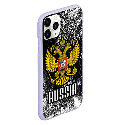 Чехол iPhone 11 Pro матовый Russia, цвет: 3D-светло-сиреневый — фото 2