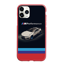 Чехол iPhone 11 Pro матовый BMW CLS 3 0 PERFORMANCE, цвет: 3D-красный