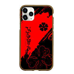 Чехол iPhone 11 Pro матовый Чёрный клевер: Black clover, цвет: 3D-коричневый