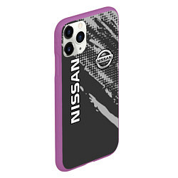 Чехол iPhone 11 Pro матовый Nissan Car Ниссан, цвет: 3D-фиолетовый — фото 2