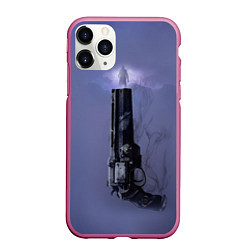 Чехол iPhone 11 Pro матовый DESTINY 2 КЕЙД 6 И ЕГО РЕВОЛЬВЕР, цвет: 3D-малиновый