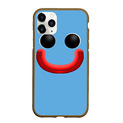 Чехол iPhone 11 Pro матовый Huggy Waggy smile, цвет: 3D-коричневый