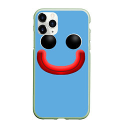 Чехол iPhone 11 Pro матовый Huggy Waggy smile, цвет: 3D-салатовый