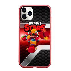 Чехол iPhone 11 Pro матовый Meg Brawl Stars game, цвет: 3D-красный