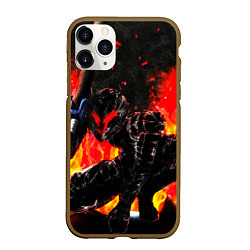 Чехол iPhone 11 Pro матовый БЕРСЕРК ОГНЕННЫЙ BERSERK