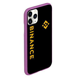 Чехол iPhone 11 Pro матовый БИНАНС ЛОГО КАРБОН BINANCE LOGO, цвет: 3D-фиолетовый — фото 2