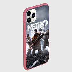 Чехол iPhone 11 Pro матовый МЕТРО ИСХОД АРТЁМ ,ЯДЕРНАЯ ЗИМА METRO EXODUS, цвет: 3D-малиновый — фото 2