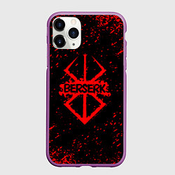 Чехол iPhone 11 Pro матовый BERSERK logo elements, цвет: 3D-фиолетовый