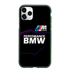 Чехол iPhone 11 Pro матовый BMW фанат, цвет: 3D-темно-зеленый