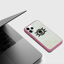 Чехол iPhone 11 Pro матовый Гвардия Смерти до Ереси цвет легиона, цвет: 3D-малиновый — фото 2