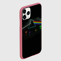 Чехол iPhone 11 Pro матовый ПИНК ФЛОЙД PINK FLOYD LOGO, цвет: 3D-малиновый — фото 2