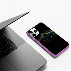 Чехол iPhone 11 Pro матовый ПИНК ФЛОЙД PINK FLOYD LOGO, цвет: 3D-фиолетовый — фото 2