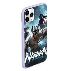 Чехол iPhone 11 Pro матовый Naraka team, цвет: 3D-светло-сиреневый — фото 2