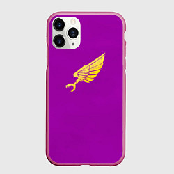 Чехол iPhone 11 Pro матовый Дети Императора до Ереси Хоруса цвет легиона, цвет: 3D-малиновый