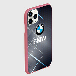 Чехол iPhone 11 Pro матовый BMW Logo, цвет: 3D-малиновый — фото 2