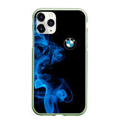 Чехол iPhone 11 Pro матовый BMW Дым, цвет: 3D-салатовый