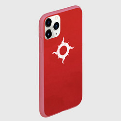 Чехол iPhone 11 Pro матовый Тысяча сынов до Ереси цвет легиона, цвет: 3D-малиновый — фото 2