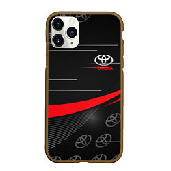 Чехол iPhone 11 Pro матовый ТОЙОТА TOYOTA RED LINES