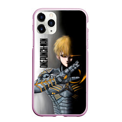 Чехол iPhone 11 Pro матовый Металлическое тело Геноса One Punch-Man