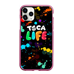 Чехол iPhone 11 Pro матовый TOCA BOCA RAINBOW PAINTS ТОКА БОКА РАДУЖНЫЕ КРАСКИ