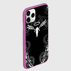 Чехол iPhone 11 Pro матовый WALHALLA TEAM TOKYO REVENGERS DRAGON TATTOO, цвет: 3D-фиолетовый — фото 2