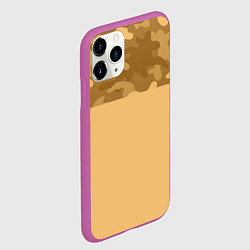 Чехол iPhone 11 Pro матовый Песочный, цвет: 3D-фиолетовый — фото 2