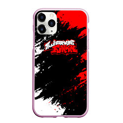 Чехол iPhone 11 Pro матовый Friday Night Funkin - логотип игры, цвет: 3D-розовый
