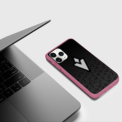 Чехол iPhone 11 Pro матовый TES SKYRIM QUEST MARK ЗНАЧОК ЗАДАНИЯ, цвет: 3D-малиновый — фото 2