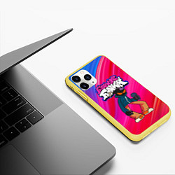 Чехол iPhone 11 Pro матовый Friday Night Funkin Fnf Bomb, цвет: 3D-желтый — фото 2