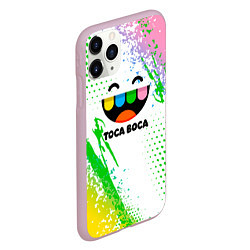 Чехол iPhone 11 Pro матовый Toca Boca: Улыбашка, цвет: 3D-розовый — фото 2