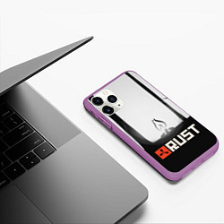 Чехол iPhone 11 Pro матовый Огонёк из Раста, цвет: 3D-фиолетовый — фото 2