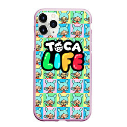 Чехол iPhone 11 Pro матовый Toca Boca logo Тока Бока Рита, цвет: 3D-розовый