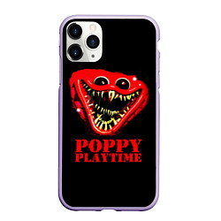 Чехол iPhone 11 Pro матовый Poppy Playtime, цвет: 3D-светло-сиреневый