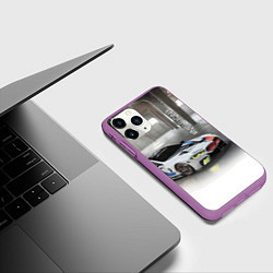 Чехол iPhone 11 Pro матовый BMW Motorsport Mission 8, цвет: 3D-фиолетовый — фото 2