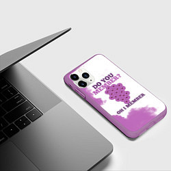 Чехол iPhone 11 Pro матовый А ты помнишь? Ох я помню Южный Парк, цвет: 3D-фиолетовый — фото 2