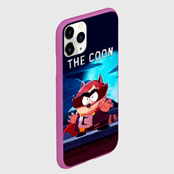 Чехол iPhone 11 Pro матовый The Coon - Енот Южный Парк, цвет: 3D-фиолетовый — фото 2