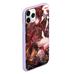 Чехол iPhone 11 Pro матовый HU TAO ХУ ТАО Похоронное бюро, цвет: 3D-светло-сиреневый — фото 2